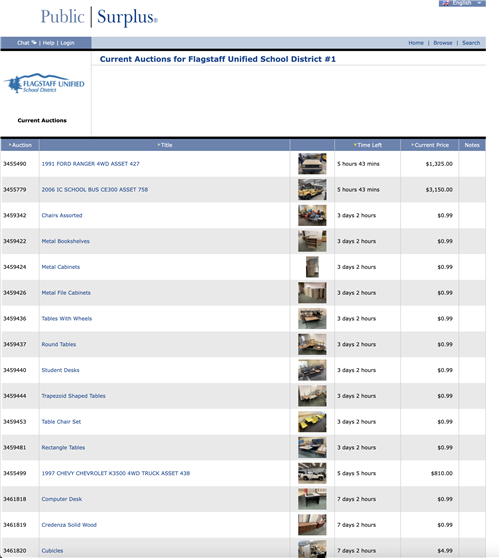 public surplus page